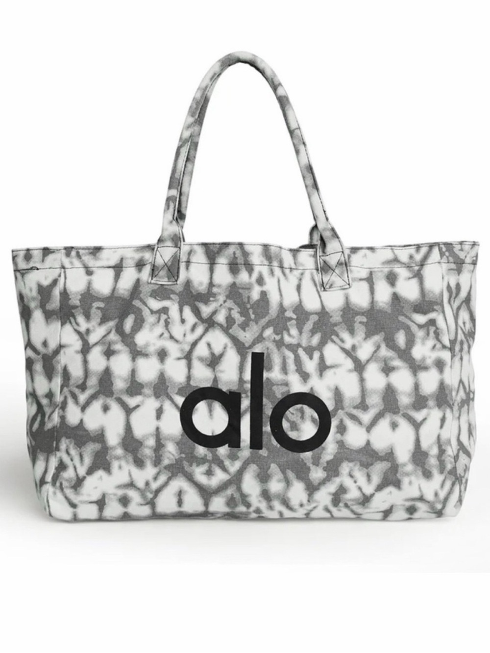 ALO YOGA cloth tote bag grey tie dye